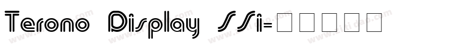 Terono Display SSi字体转换